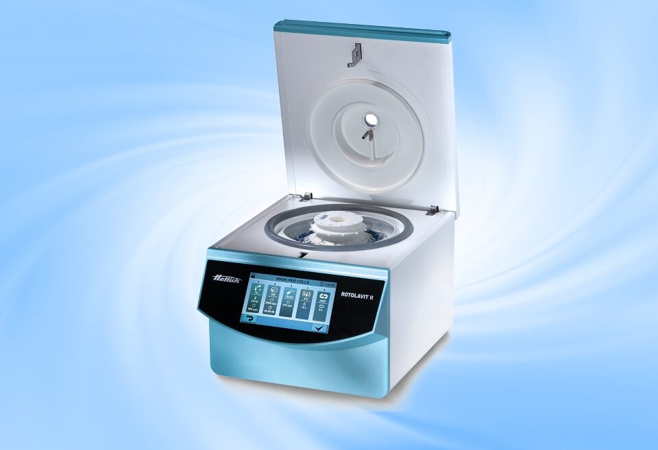 Cell washer centrifuges for blood banks