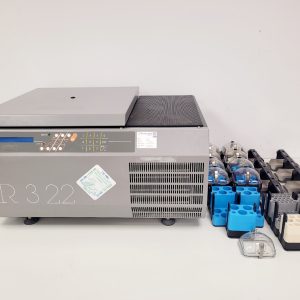 Jouan CR3-22 Benchtop Centrifuge w/ Swing-Out Rotor, Various Buckets & Inserts