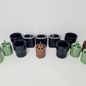 Lot Of Heraeus Centrifuge Rotor Buckets & Adapters #7570 E #8030 Lab